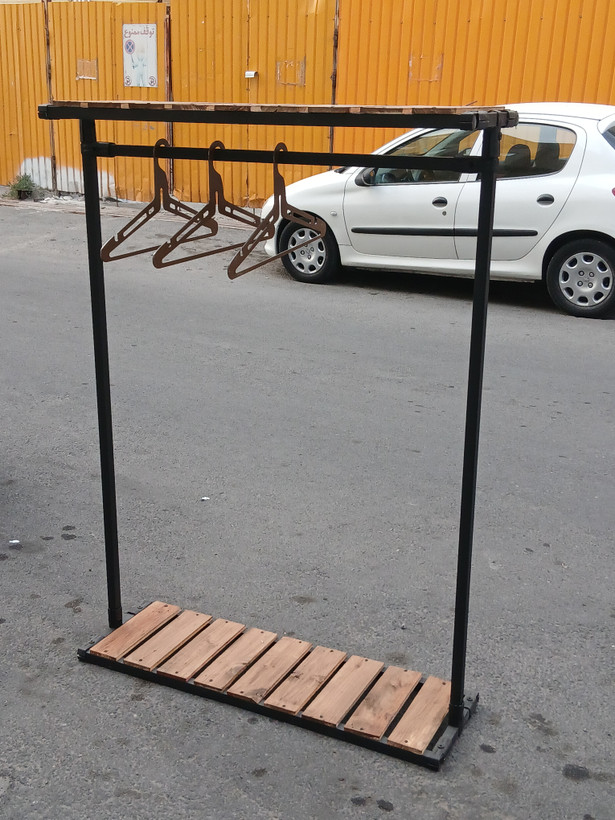 رگال فلزی دوطبقه چوبی